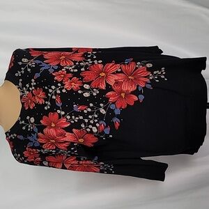 LIGHT KNIT WOMENS SWEATER WITH RHINESTONE DESIGN SIZE XL